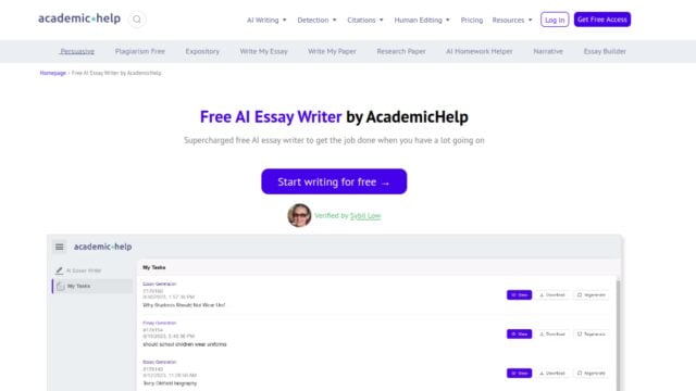 AcademicHelp AI Essay Writer